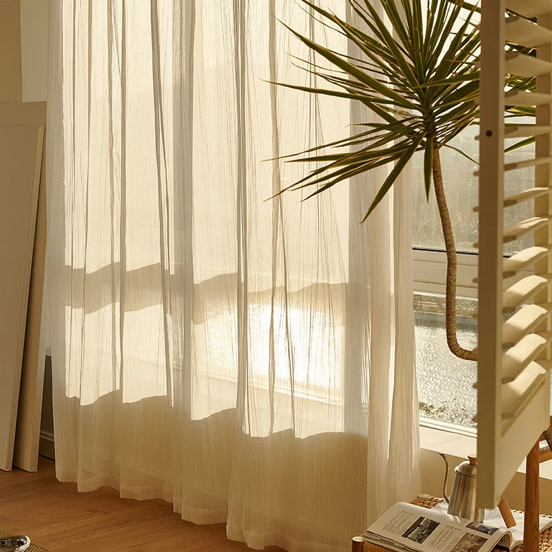 Japanese Linen Translucent Gauze Curtain