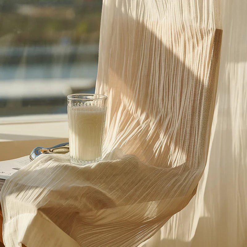 Japanese Linen Translucent Gauze Curtain
