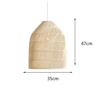 Hand Woven Rattan LED Pendent