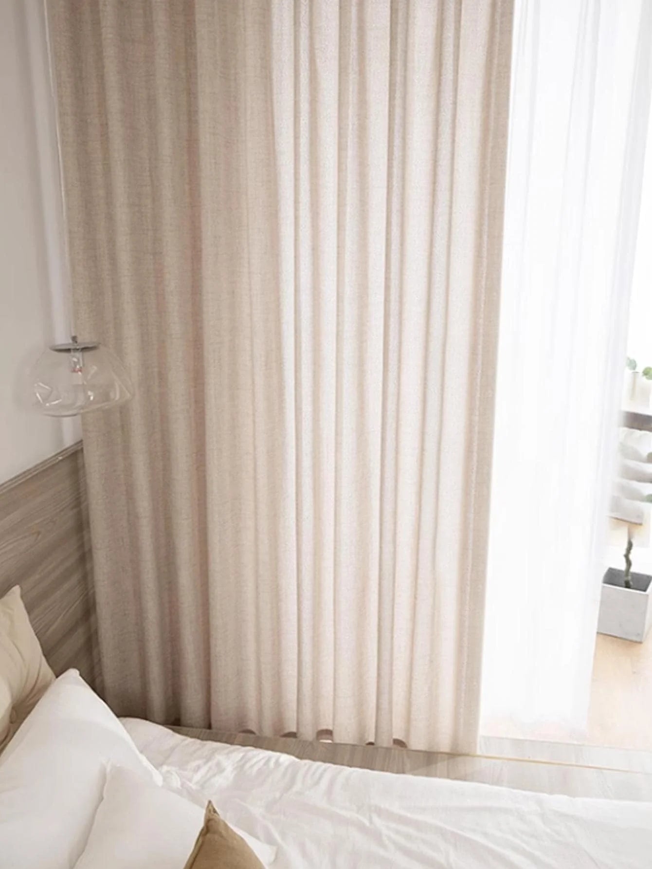 Modern Linen Window Curtain