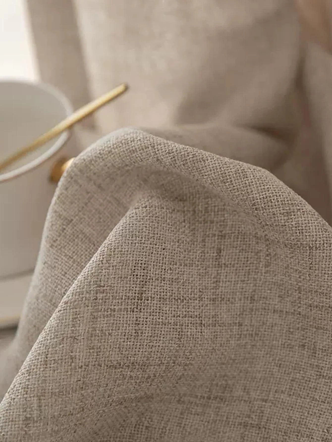 Modern Linen Window Curtain