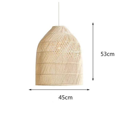 Hand Woven Rattan LED Pendent