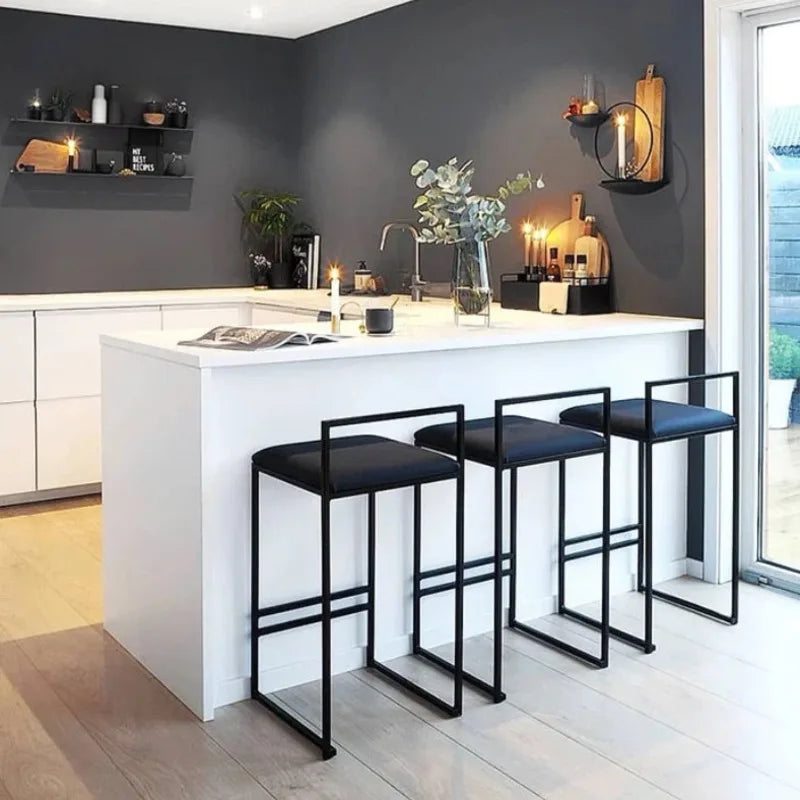 Nordic Wrought Iron Bar Chair