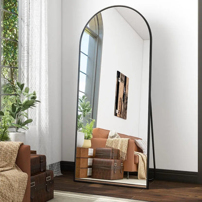 Curved Top Floor Mirror