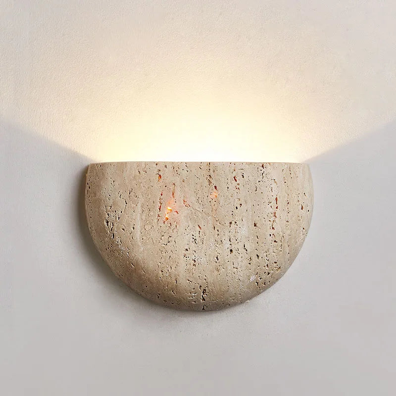 Wabi-sabi Stone Retro Wall Lamp