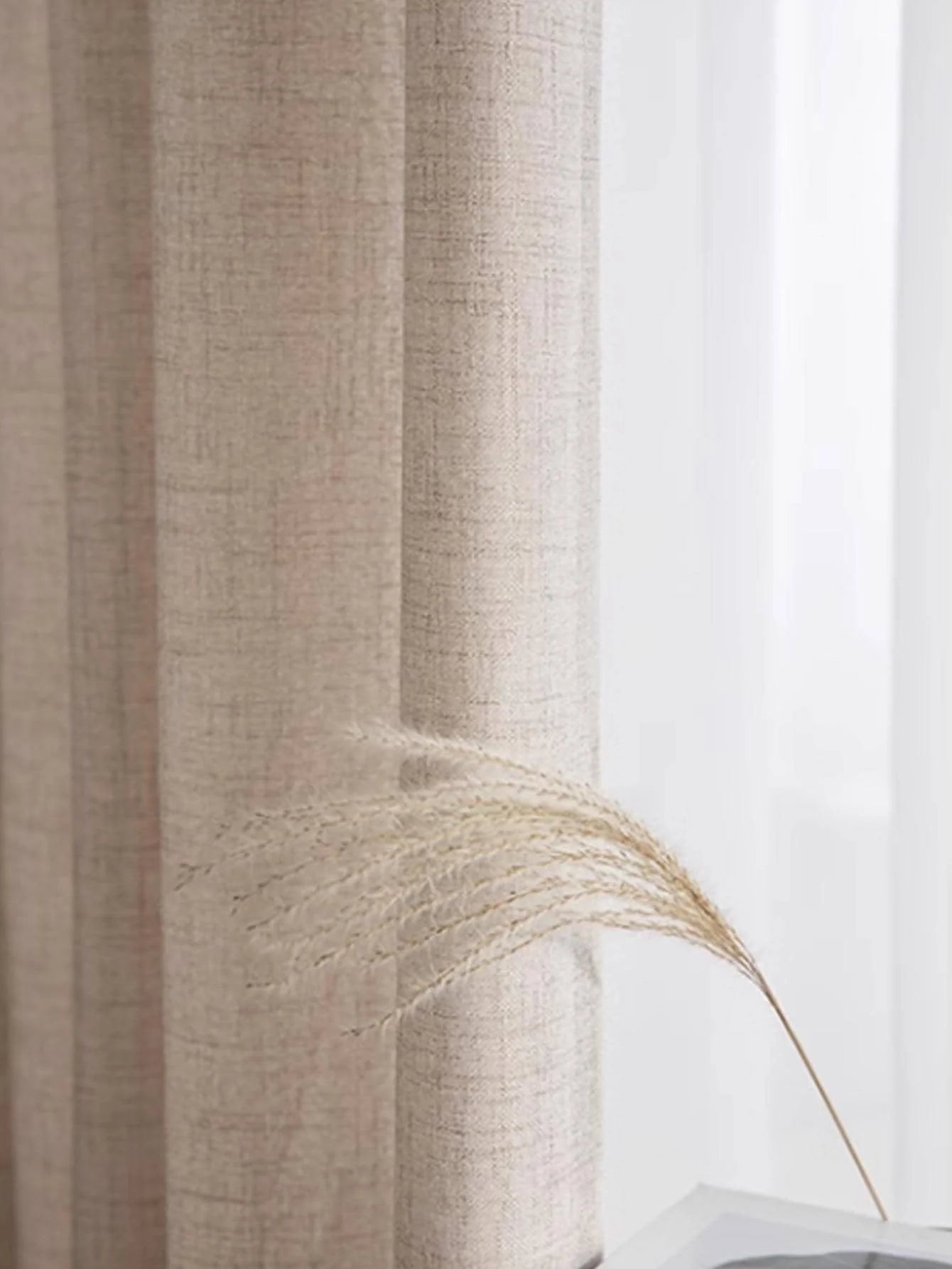 Modern Linen Window Curtain