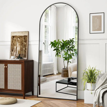 Curved Top Floor Mirror
