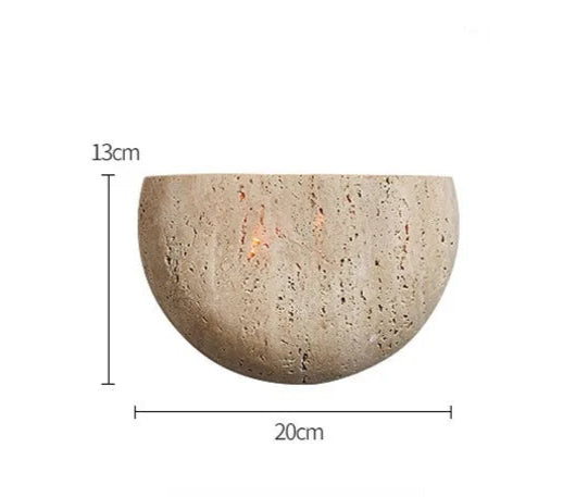 Wabi-sabi Stone Retro Wall Lamp