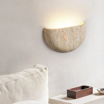 Wabi-sabi Stone Retro Wall Lamp
