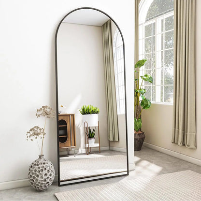 Curved Top Floor Mirror