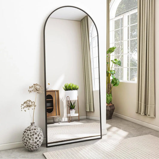 Curved Top Floor Mirror