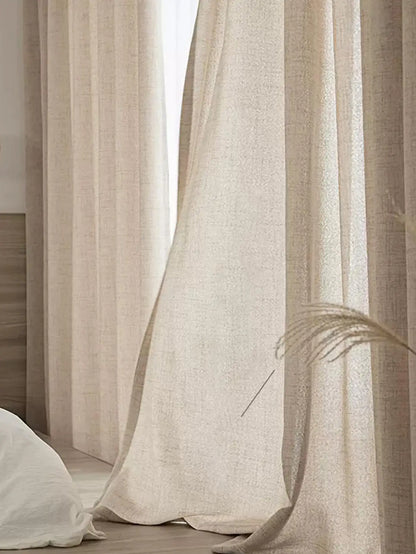 Modern Linen Window Curtain